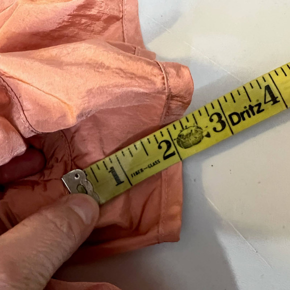 Free People The Way Home Orange Nylon High Waisted Shorts Size L - Picture 9 of 10